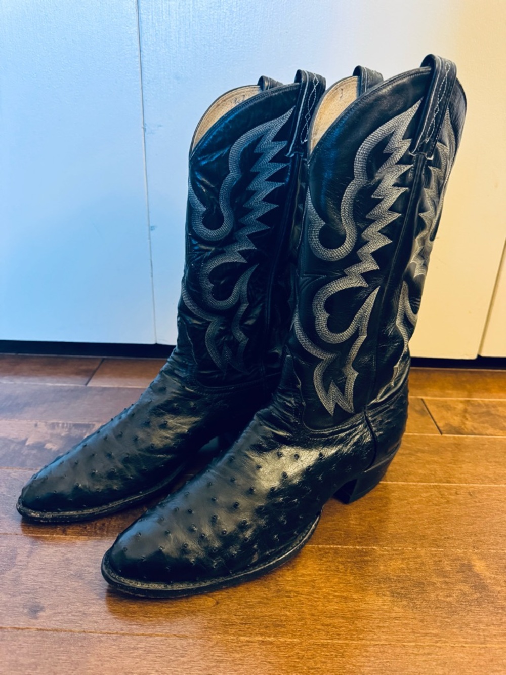 Tony Lama Men’s Exotic Full-Quill Ostrich Leather Western Boots Size 10.5D - Picture 4 of 15